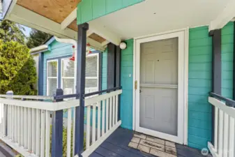 Front entry.