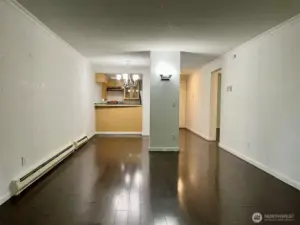 Gleaming hardwood floors throughout