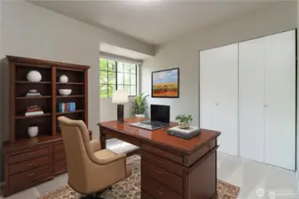 First floor bedroom on main would also make for a great home office with plenty of natural lighting!