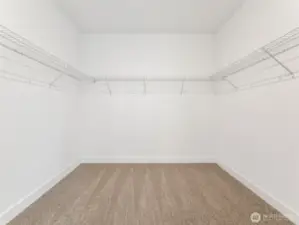 Large Primary Walk-In Closet