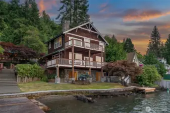 25ft from the waters edge.