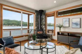 Woodstove lakeview.
