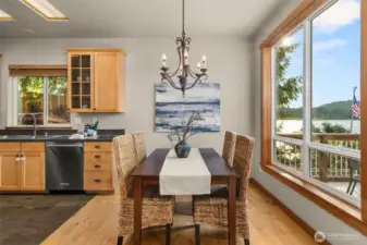 Large eat in dining area.