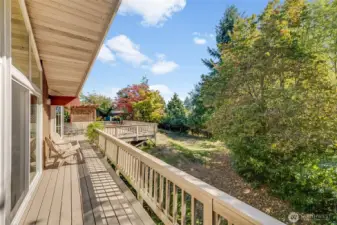 Living room back deck area