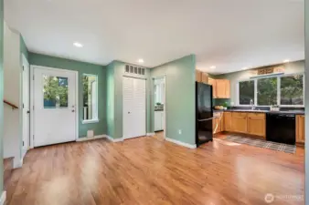Sizable pantry & laundry to the right. Backdoor to the detached studio.
