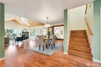 Upstairs to oversized suite