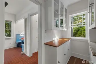 Unit A Butler's Pantry, between the dining room and kitchen