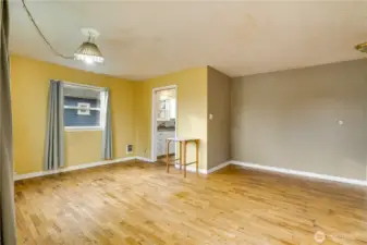 A spacious living room provides a starting point for your renovation plans.