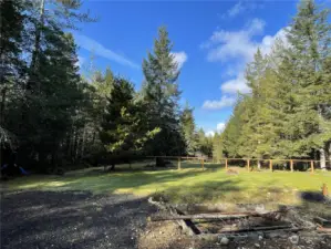 Looking West from the RV site near the firepit where the original home once stood.