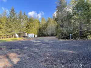 Looking to the North from the South end of the driveway.