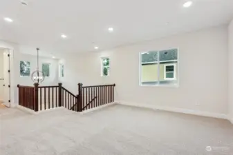 Loft overlooking entry