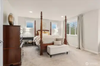 Welcome to the Spacious and Bright Primary Bedroom over looking the Nature Reserve. A true private retreat!