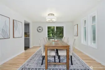 Spacious Dining Room.