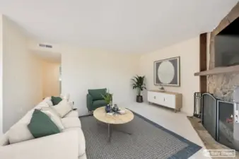 Living Room, Hallway Leads to Bedrooms