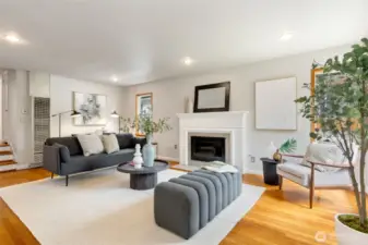 Spacious and bright living room