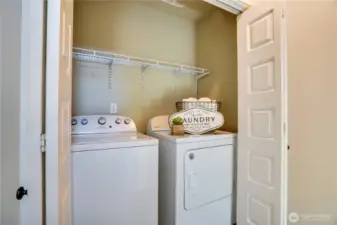 Laundry located upstairs