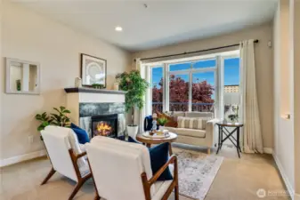 Stunning city views from your main floor entry set the scene for this upscale city townhouse!
