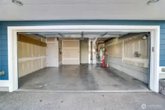 Secure, roomy 2-car garage.