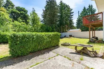 Lower-level patio makes for a nice conversation area for an added outdoor entertainment space.