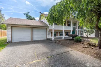 This home comes with a two-car attached garage and ample driveway parking.