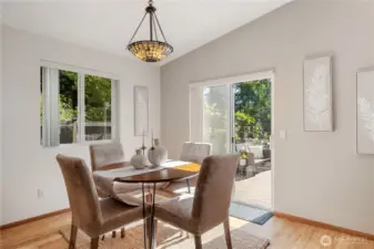 Dining area right off the kitchen and part of the main living area! Perfect.