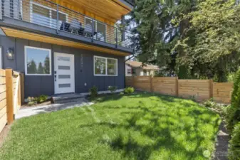 Fenced in Front Yard