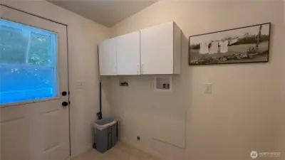 Utility with fenced back yard