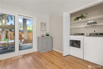 Updated washer and dryer installed in 2021.
