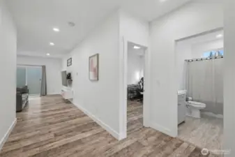 Hall near Bedrooms 2 and 3 and Bathroom