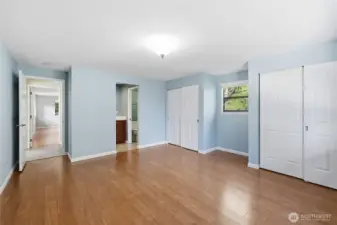 A great additional angle shot. That door across is the primary.