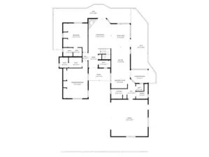 Floorplan of main floor.