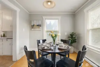Formal dining room space