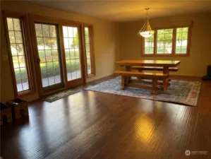 Great room, dining area just off kitchen