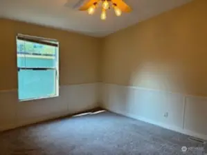 Primary Bedroom with ceiling fan