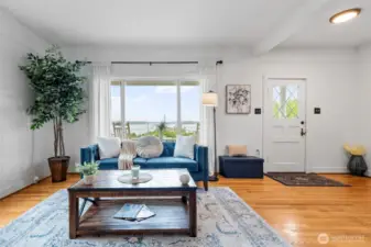 Living Room with water views