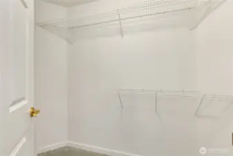 Primary walk-in closet