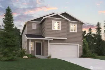 Elevation A. For representation only, color will vary.