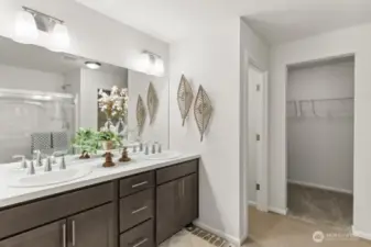 Primary Bath-Disclaimer- Photos are of Model home from previous community and are for illustrative purposes only. Finishes, flooring, features, and upgrades, may vary