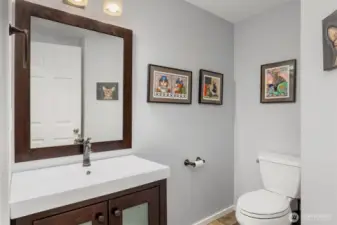 Main floor half bath