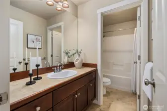 Hallway bathroom