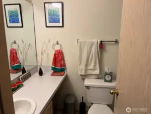 main floor full hallway bathroom
