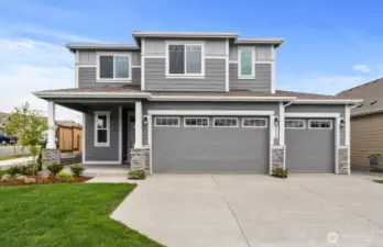 Under construction on lot 257, the Poplar offers a spacious 5 bed, 2.5 bath, 2692 sq ft home. Estimated completion is 8/20/25. Photo from similar plan on different lot for reference only, features may vary