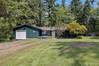 Single floor living with an attached garage!