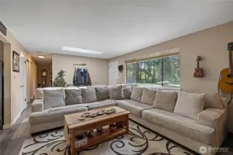 Ample natural light in the front living area.