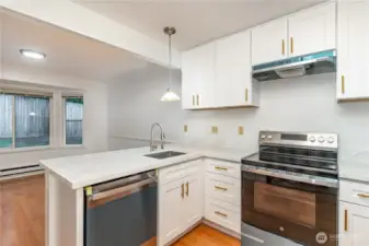 Brand new stainless steel kitchen appliances
