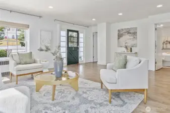 Spacious living room