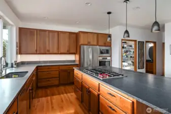 Beautiful wood floors, large island and stunning views, what more can you ask for!