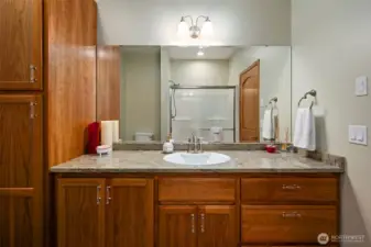 Guest full bathroom.