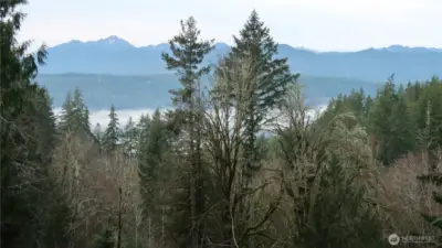 View of the mountains and hood canal.