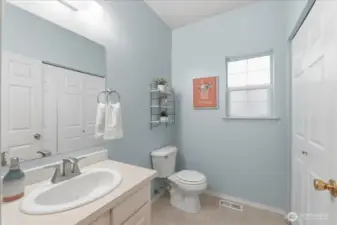 2.5 baths are so convenient.